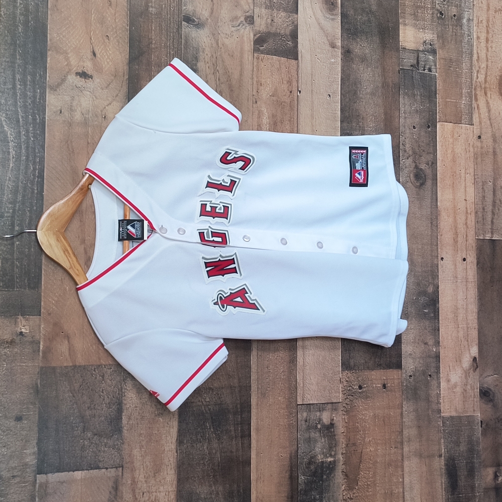 Majestic MLB Los Angeles Angels Jersey Weaver # 36 Sz Small Men's - Picture 14 of 14